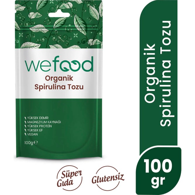 Wefood Organik Spirulina Tozu 100 gr 8681749104406