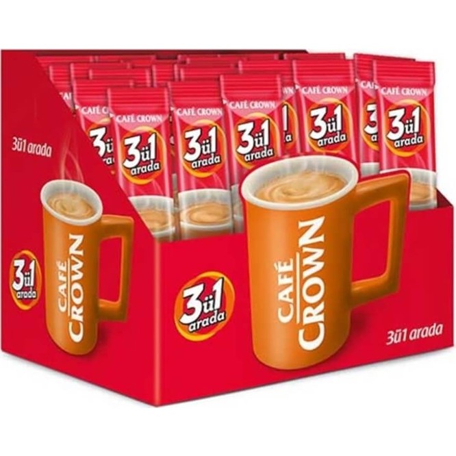 Ülker Cafe Crown 3Ü1 Arada 17,5 gr x 40 Kafeinli Öğütülmüş Kahve