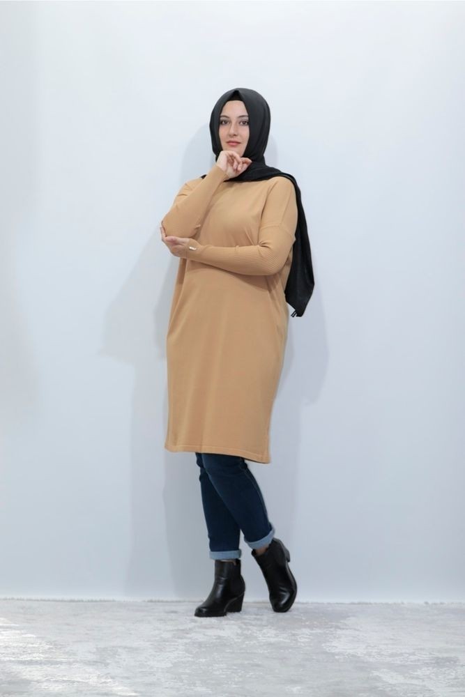 Zey&Ka Butik Perfect Rayon Soğuk Iplik Triko Tunik görsel 3