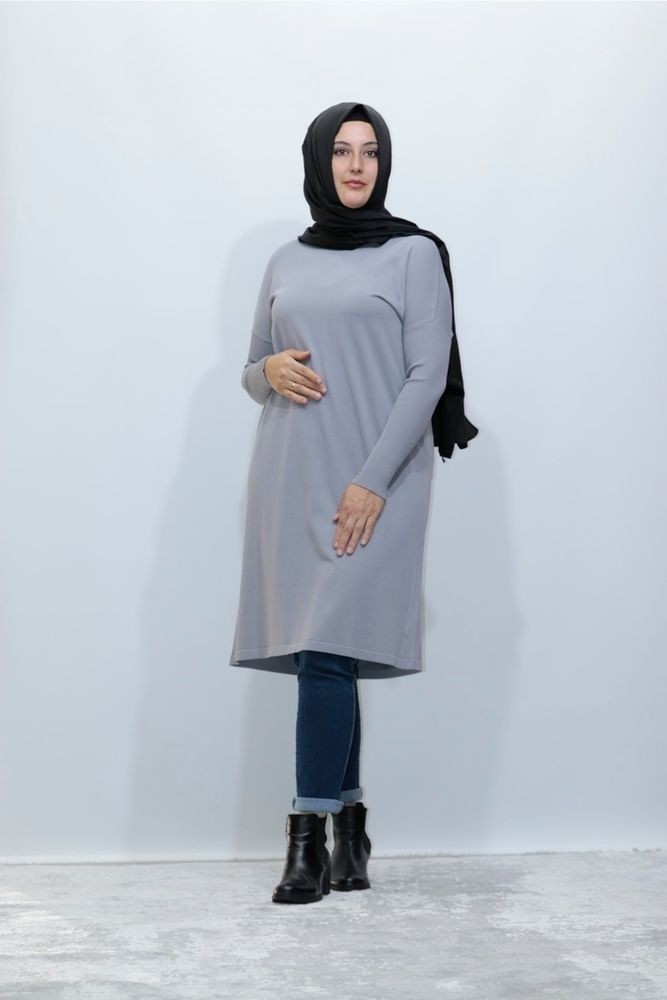 Zey&Ka Butik Perfect Rayon Soğuk Iplik Triko Tunik görsel 4