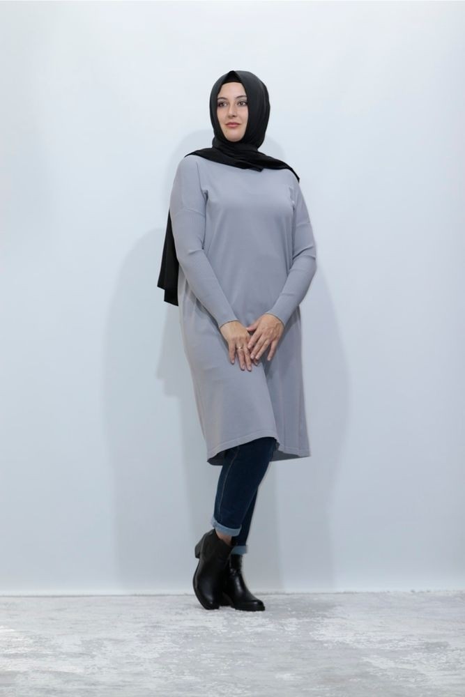 Zey&Ka Butik Perfect Rayon Soğuk Iplik Triko Tunik görsel 6