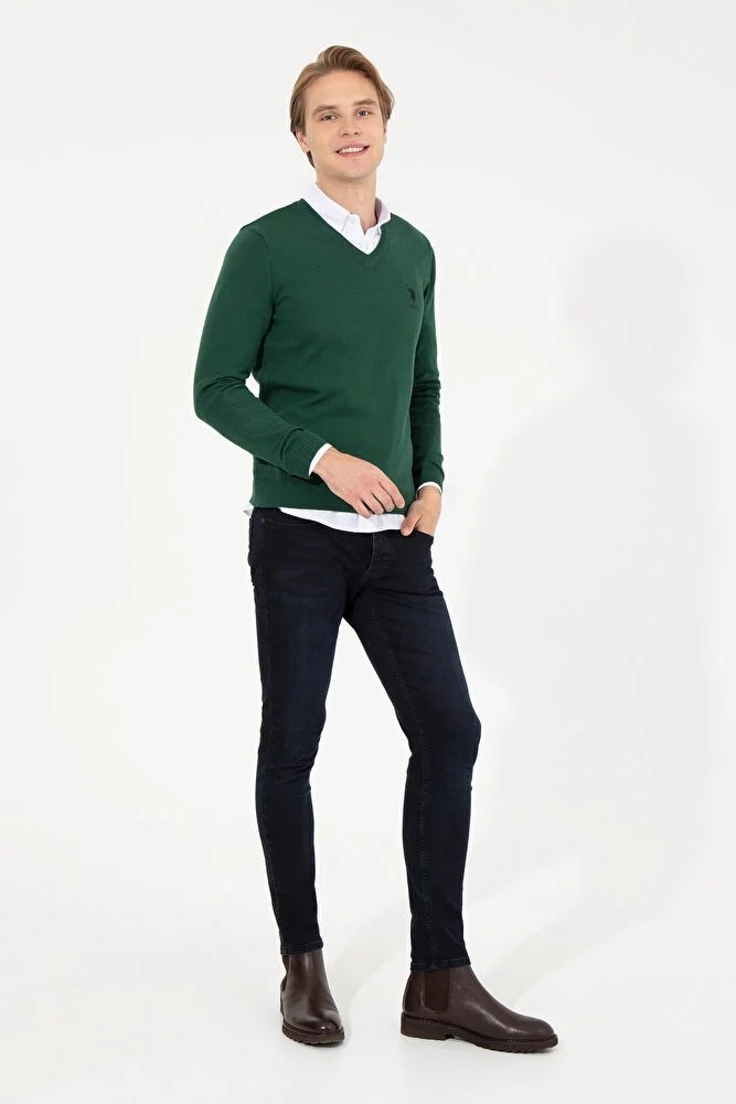 U.S. Polo Assn. Erkek Siyah Basic Kazak 50253445-VR046 görsel 4
