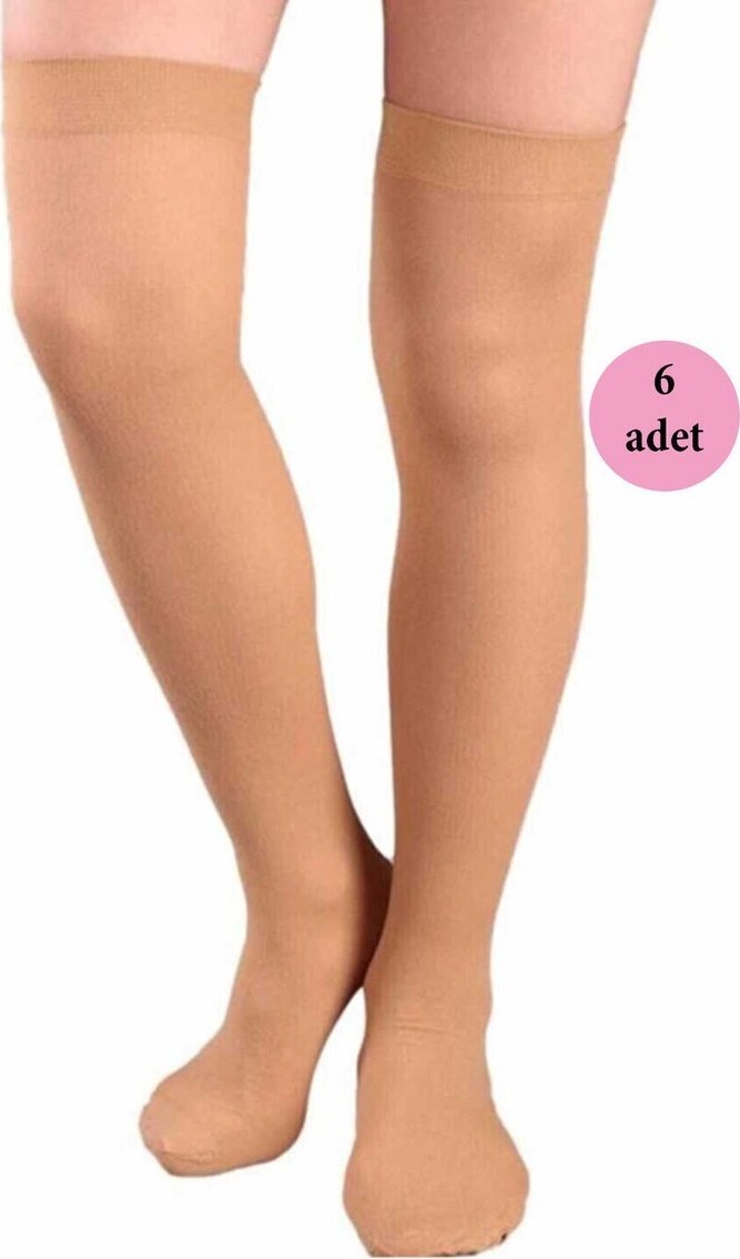 Sungur's Store 6 Adet Mus Kaçmaz Lastikli Çorap 70 Denye 38 Bronz