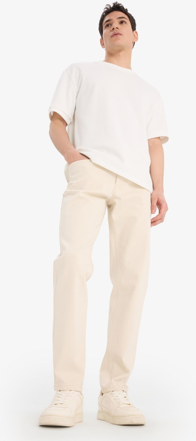 DeFacto Slim Tapered Fit Dar Paça Jean Pantolon C9743AX25AU görsel 3