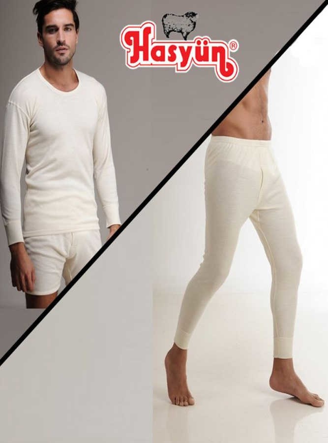 Hasyün Erkek 2 Li Paket Alt Üst Yün Içlik Set 00100S görsel 2