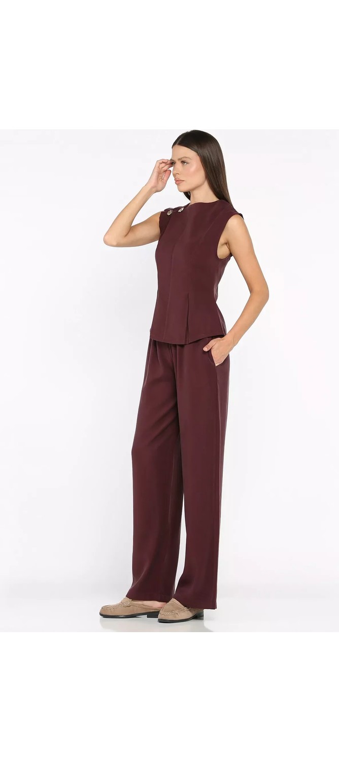 Gülseli Modal Kumaş Bluz Pantolon Ikili Takım P-00022716 görsel 8