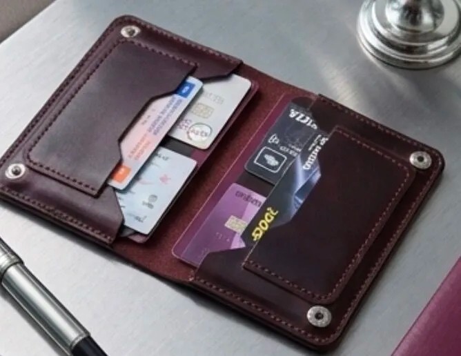 Parla Leather Pasaport Cüzdan V3 El Yapımı Hakiki Gerçek Deri Pasaport Kılıfı Cüzdan Kartlık Kadın Erkek