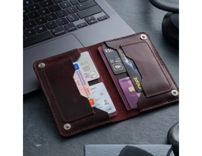 Parla Leather Pasaport Cüzdan V3 El Yapımı Hakiki Gerçek Deri Pasaport Kılıfı Cüzdan Kartlık Kadın Erkek görsel 3