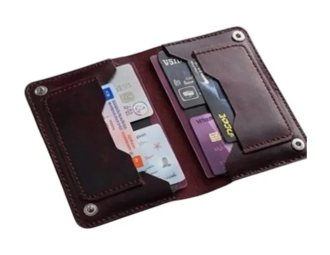 Parla Leather Pasaport Cüzdan V3 El Yapımı Hakiki Gerçek Deri Pasaport Kılıfı Cüzdan Kartlık Kadın Erkek görsel 4