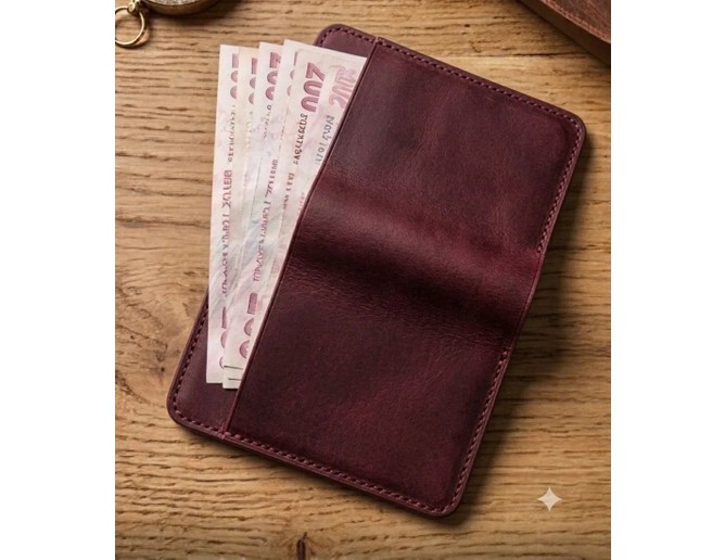 Parla Leather Pasaport Cüzdan V3 El Yapımı Hakiki Gerçek Deri Pasaport Kılıfı Cüzdan Kartlık Kadın Erkek görsel 5