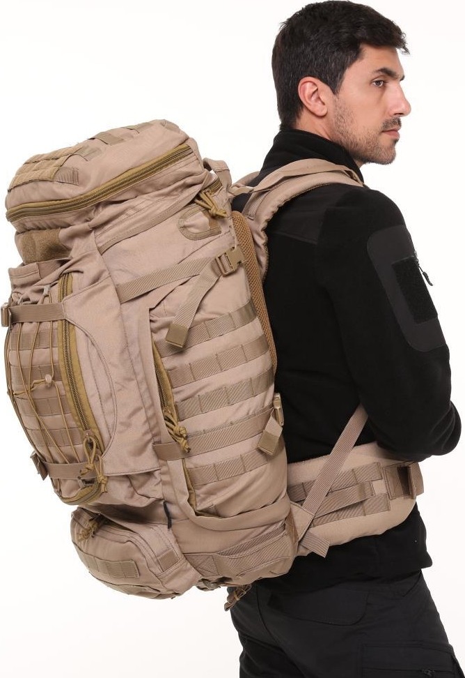 Single Sword Premium Kalite 100+10L Su Geçirmez Outdoor Seyahat ve Outdoor Sırt Çantası Standart Beden - Renk: Bej