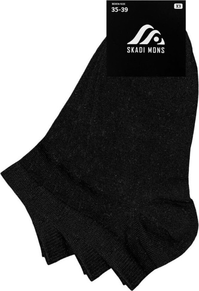 Die Grup Skadi Mons Ankle 3'lü Paket Unisex Çorap 41-44 Beden, 41-44, 120-1605030123-3, Siyah, Üniseks-Yetişkin görsel 2