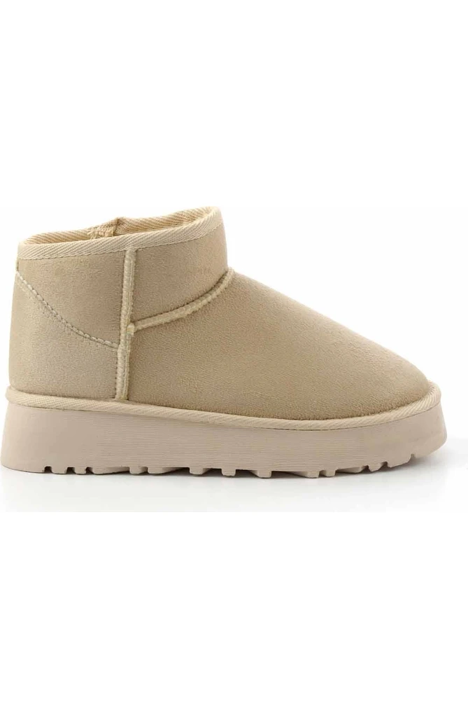 Resim Bej Süet Kadın Panduf K02855110002 