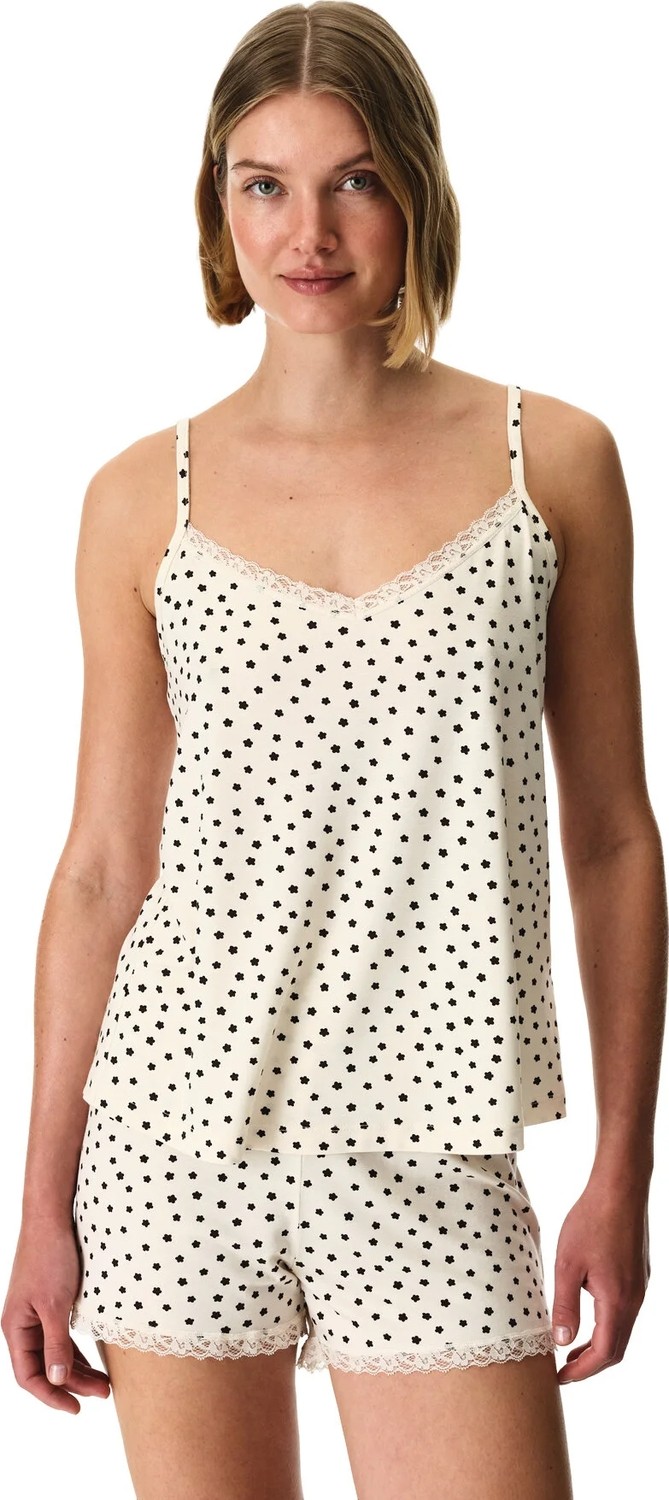 Penti Bej Fleur Çiçekli Dantelli Şort Pijama Takımı