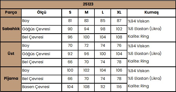 Monamise Kadın Yaprak Desenli ve Dantelli Hamile Lohusa 3'lü Pijama Takımı 25123 görsel 3