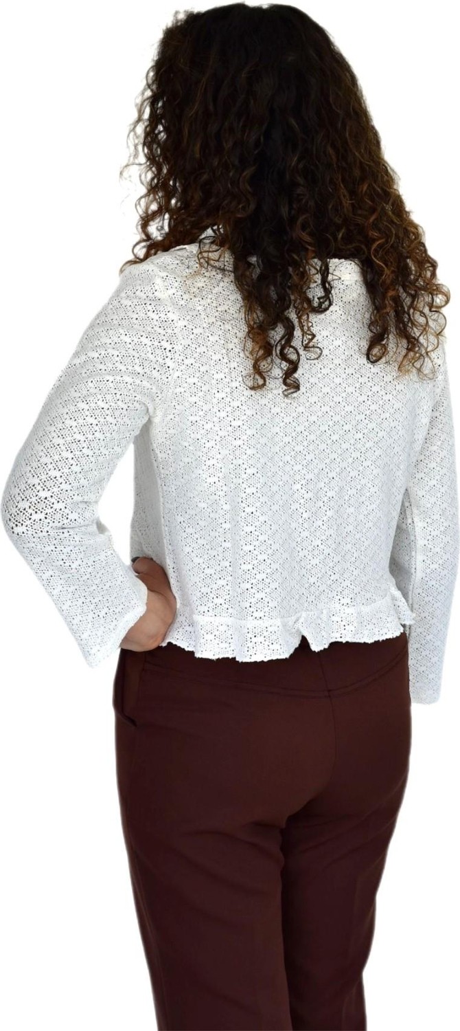 Baglan Kadın Yazlık Otantik File Bağcıklı Hırka BGL-ST04247 görsel 8