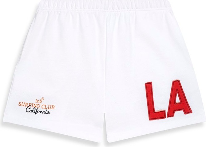 LTB La Patch Detaylı Örme Beyaz Şort görsel 3