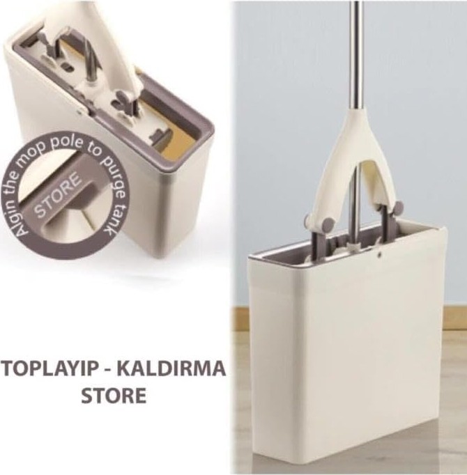 OEM Sıkma Kovalı Süngerli Kelebek Mop+1 Yedek Sünger Başlık Ultra Arındırıcı Yeni Nesil Temizlik Seti görsel 2