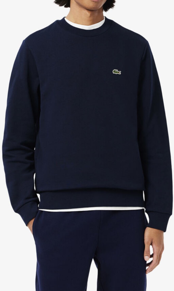 Lacoste Erkek Classic Fit Bisiklet Yaka Lacivert Sweatshirt görsel 5