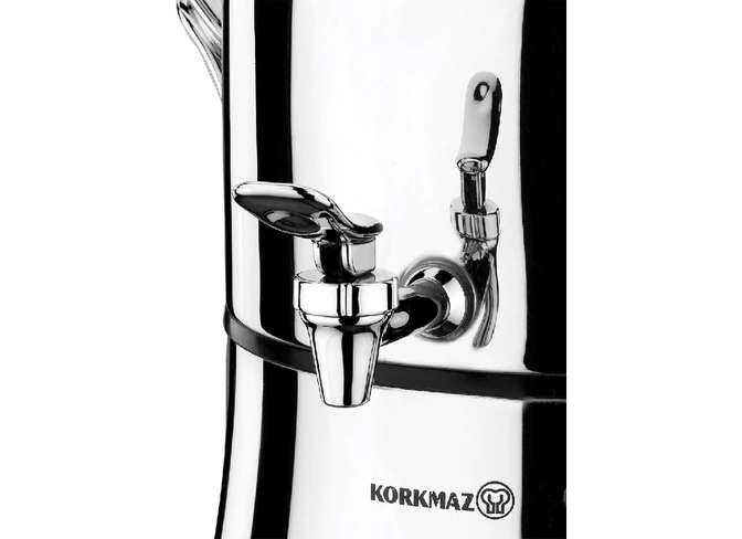 Resim Korkmaz Nosta Mega Inox/Krom Semaver A334 