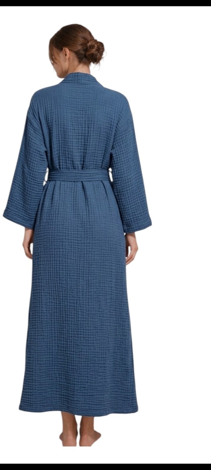 Este Woman Müslin % 100 Pamuk Kimono& Kaftan görsel 8