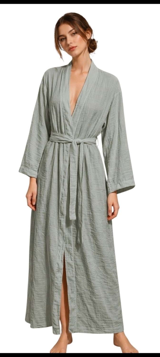 Este Woman Müslin % 100 Pamuk Kimono& Kaftan