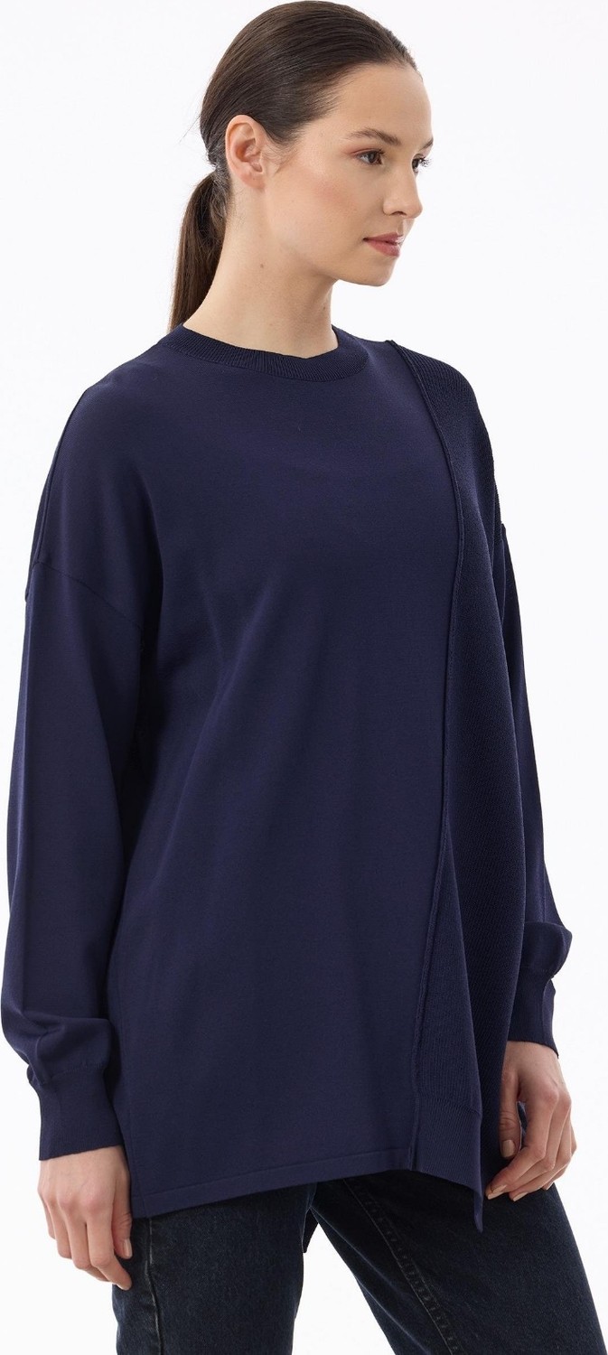 Belirtilmemiş 21872 Örgü Detaylı Rayon Kazak görsel 4