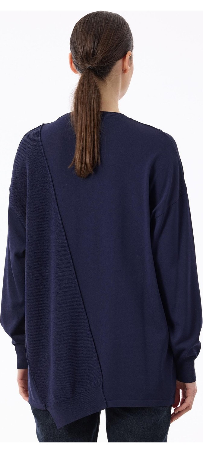 Belirtilmemiş 21872 Örgü Detaylı Rayon Kazak görsel 6