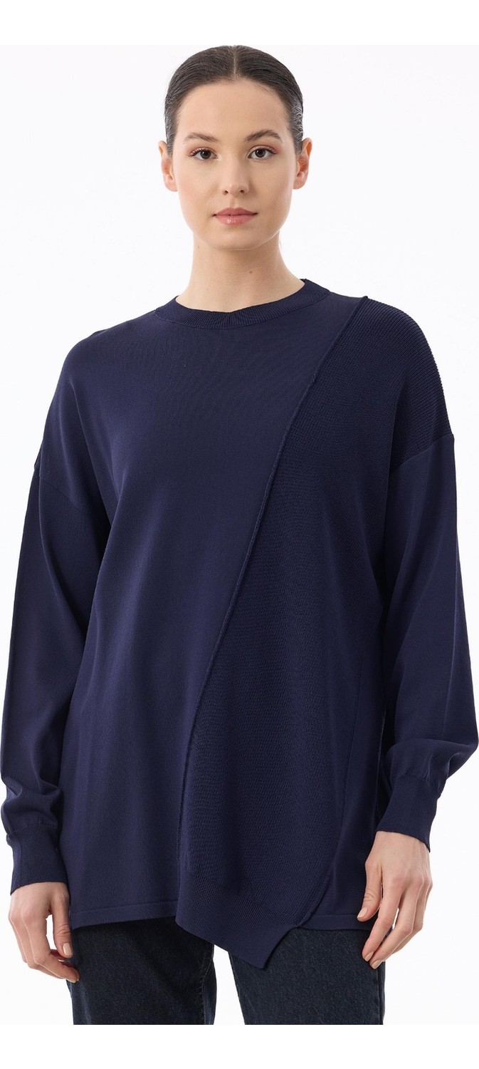 Belirtilmemiş 21872 Örgü Detaylı Rayon Kazak görsel 7