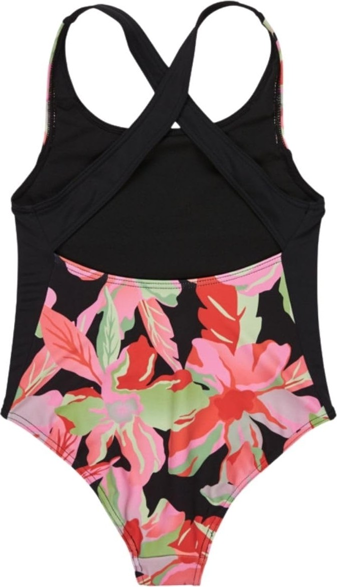 Die Grup Roxy Active Rg One Piece Kız Çocuk Mayo, 10, ERGX103207, Anthracıte The Moves Floral, Kız Çocuklar görsel 3