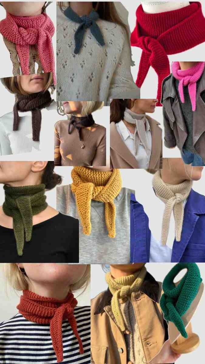 Happy Handmade Viral Pamuklu Kruvasan ATKI/1.20CM Mini Atkı/kruvasan Atkı/sophie Scarf/trend Atkı/atkı/hediyelik görsel 3