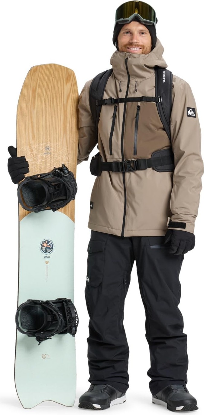 Aesco Quiksilver Sycamore Solid 20K Erkek Ceket Yelek (Tekli Paket) görsel 3