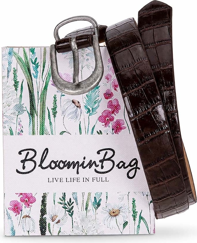 BloominBag Bloom In Still Kadın Hakiki Deri Kemer - Mocha Croco görsel 8