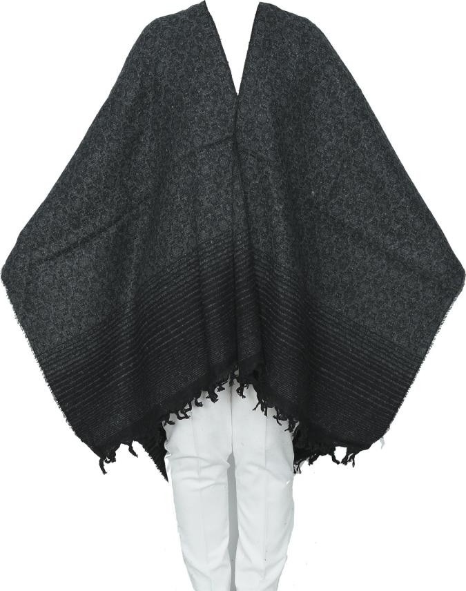 Sanalbolluk Koyu Gri Renk Yuvarlak Desen Panço