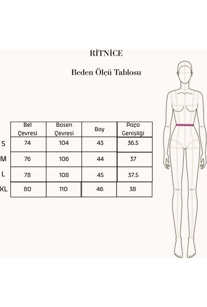 Ritnice Kadın Axel Yüksek Bel Wide Leg Cepli Midi Boy Dokuma Beyaz Şort görsel 7