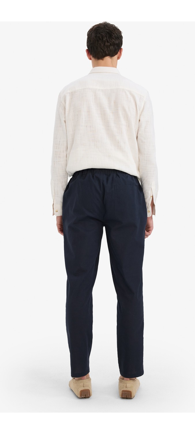 DeFacto %100 Pamuk Jogger Fit Beli Lastikli Dar Paça Cepli Pantolon Z6475AZ25AU görsel 7