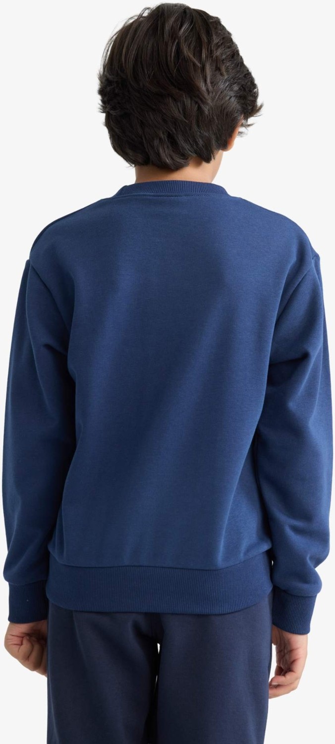DeFacto Bisiklet Yaka Baskılı Sweatshirt Erkek Çocuk F2841A825AU görsel 6