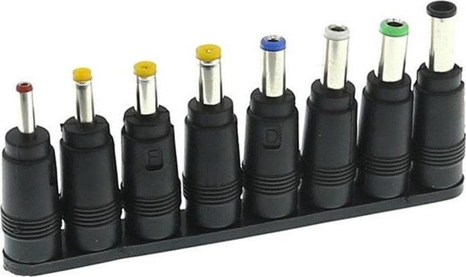 Aesco 8in1 5.5 * 2.1-2.5mm Adaptör Dc Uç Çevirici Set Konnektör Başlık