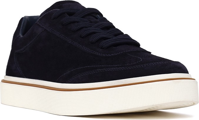 Derimod Erkek Lacivert Bağcıklı Kalın Tabanlı Süet Deri Sneaker 26SFD611610 görsel 7