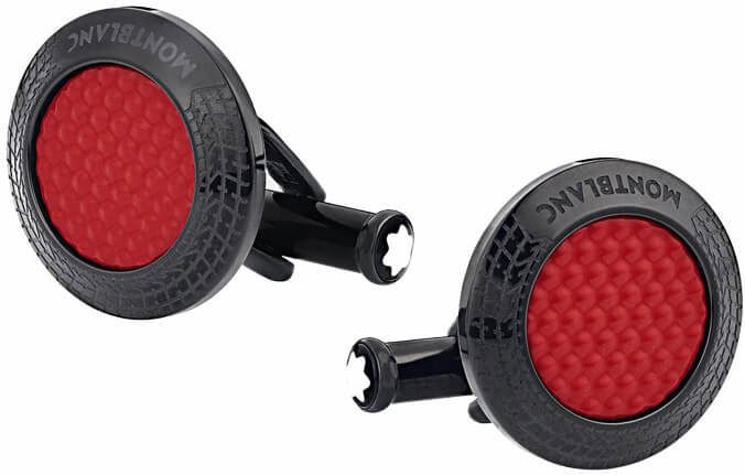 Montblanc Cufflinks Pirelli Steel Red Kol Düğmesi 128395