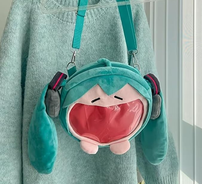 1001 Anime Hatsune Miku Sakura S Versiyonu Kawaii Peluş Omuz Çantası