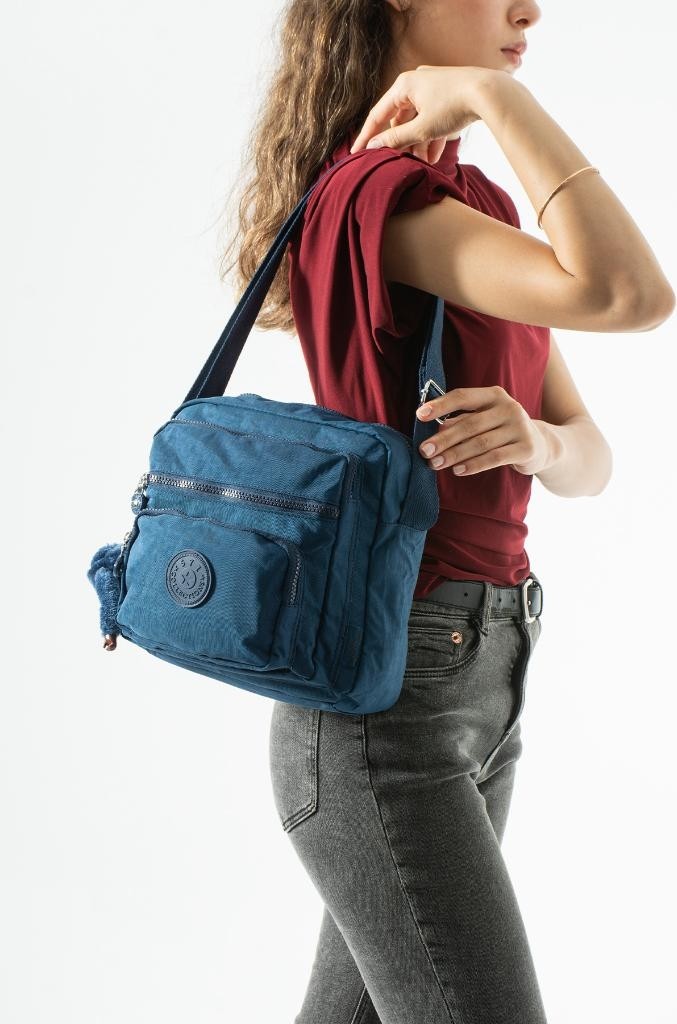 Baginn Kadın Postacı Çanta 28*32 cm 571 Collection Klinkır Hafif Yağmur Geçirmez Klinkır Kumaş Çok Cepli