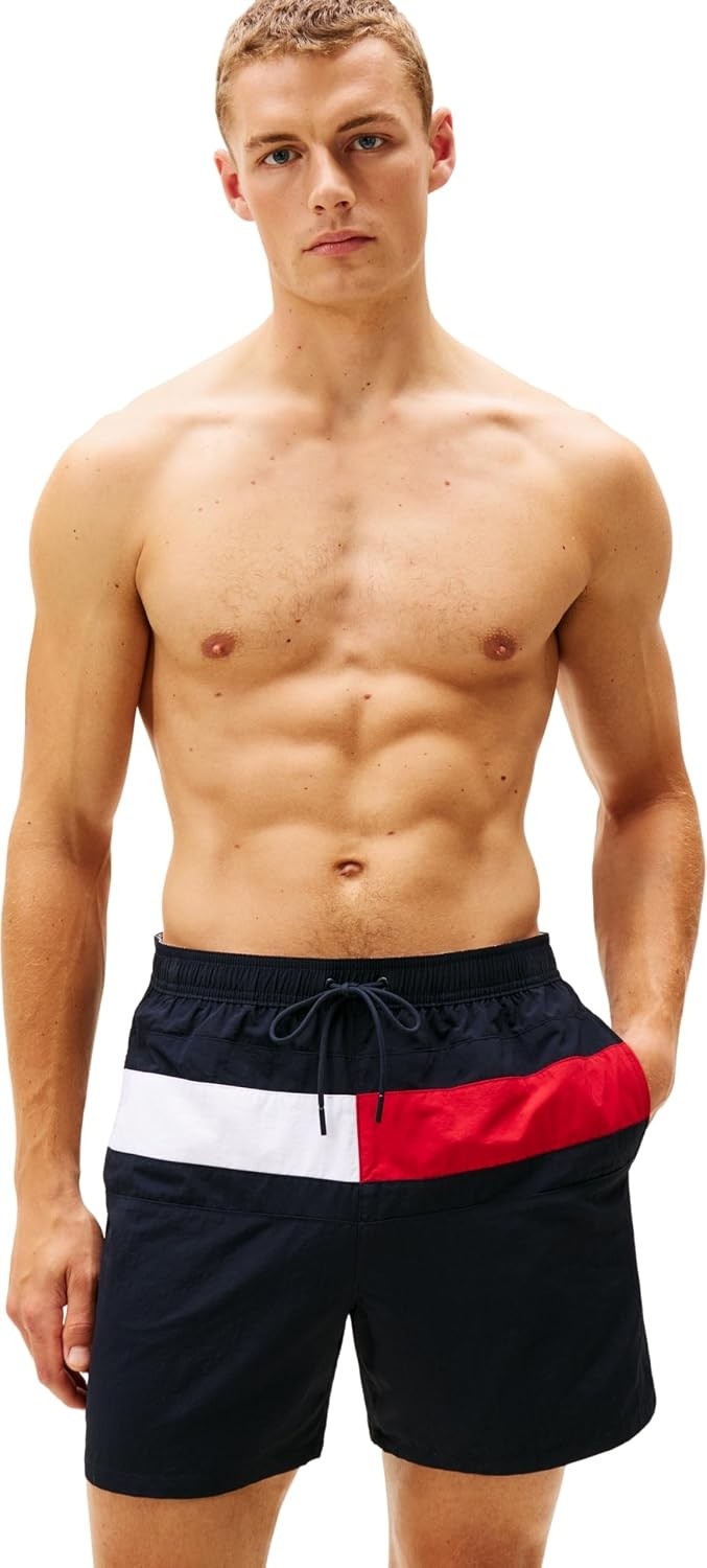 Happy Trend Tommy Hilfiger Erkek Uzun Ipli Yüzme Şortları