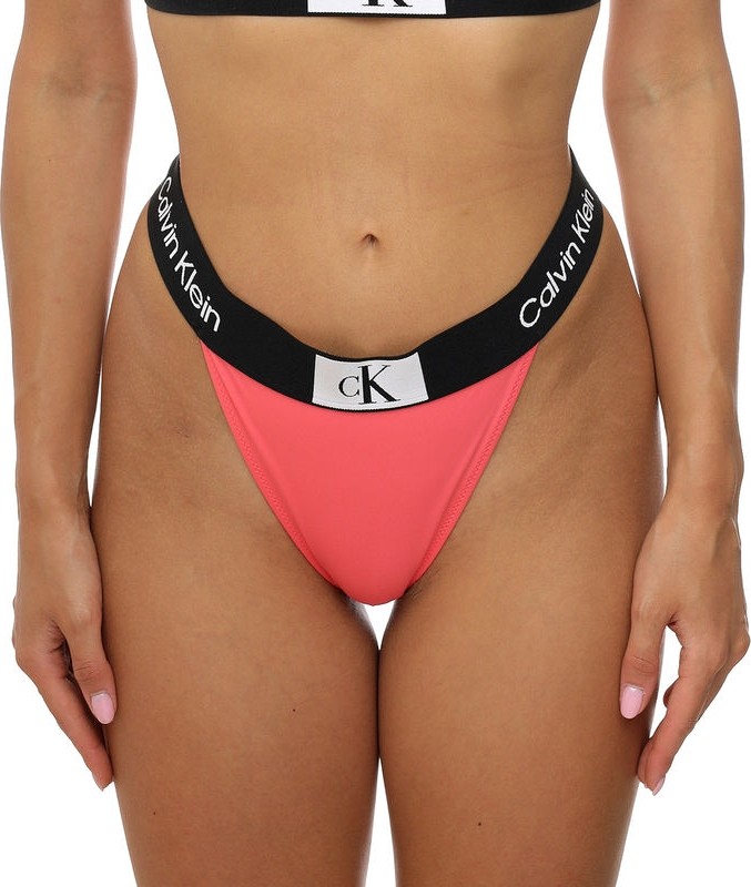 Calvin Klein Kadın / Kız Pembe Calvin Klein Cheeky Hıgh Rıse Bık, Tbk Pembe Bikini Altı görsel 2