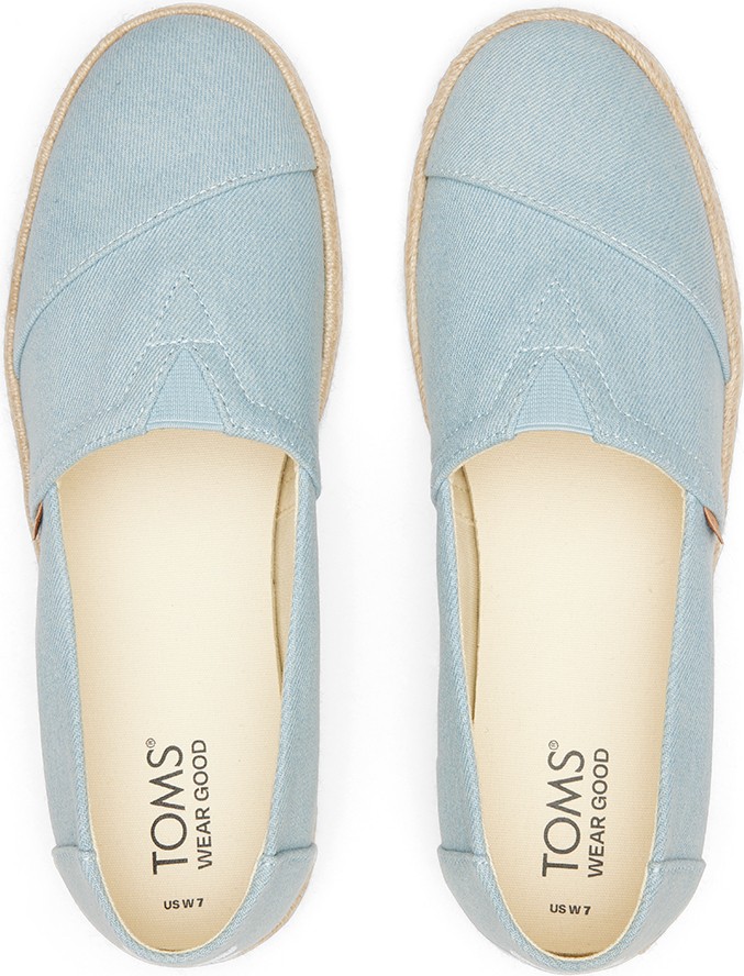 Toms Kadın Espadril / Keten 10020704 Toms Alpargata Rope 2.0 Light Blue görsel 4