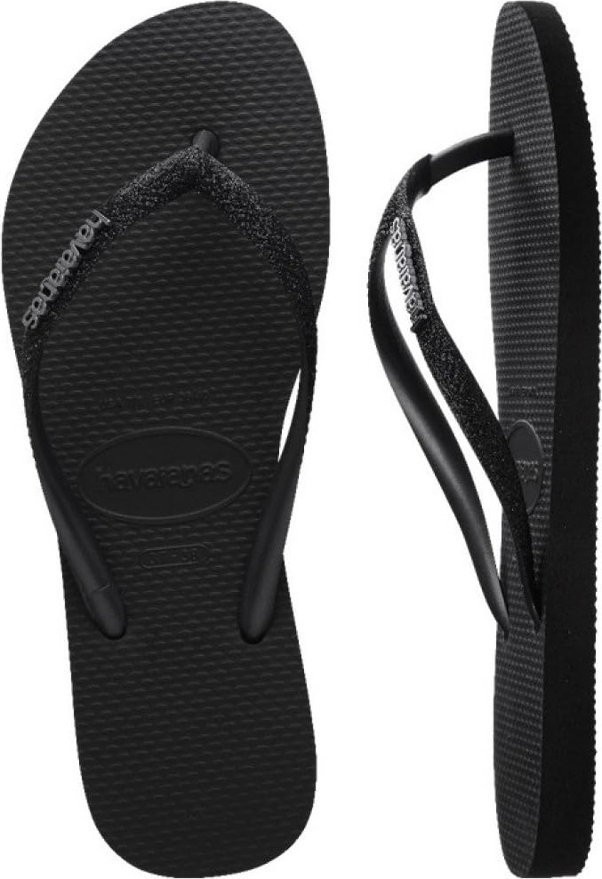 Aesco Havaianas Hav.slim Glitter Iı Kadın Sandalet, Siyah/siyah, 41/42 Eu görsel 5