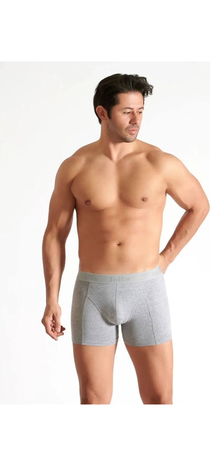 Tutku Erkek Elastan Likralı Boxer 6'lı Paket görsel 6