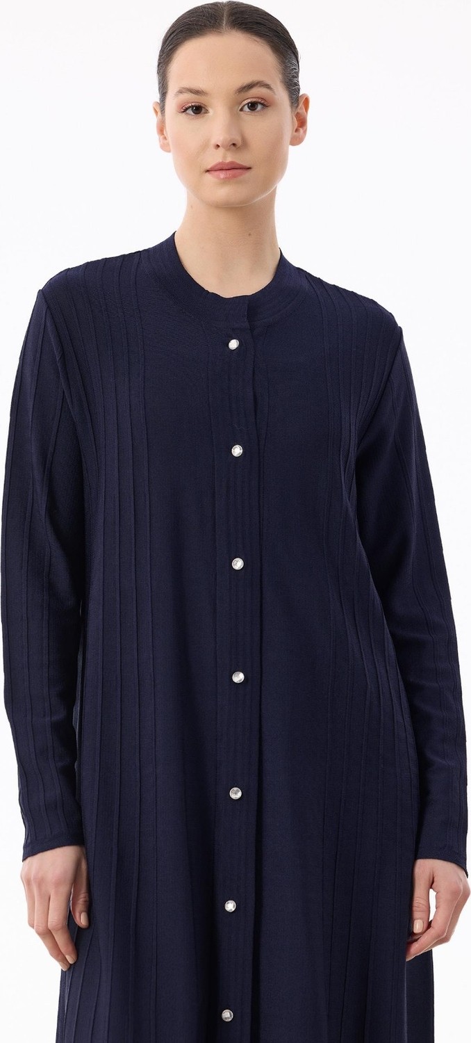 Belirtilmemiş 21842 Nervür Detaylı Max Boy Triko Rayon Hırka görsel 8