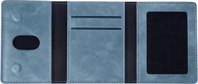 Bezos Tema Magsafe Deri Kartlık - Turkuaz görsel 3