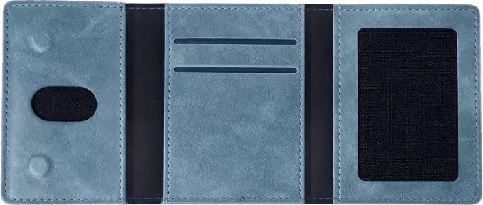 TeknoKapsül Tema Magsafe Deri Kartlık - Turkuaz görsel 2